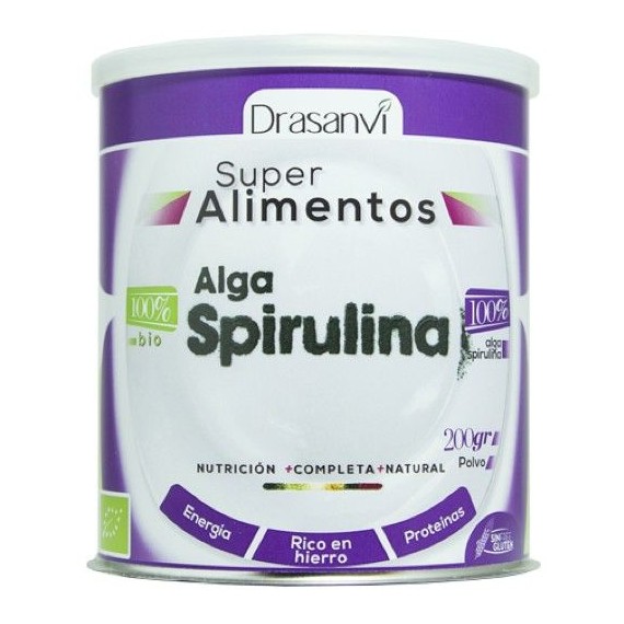 Alga Spirulina Bio - Superalimentos - 200g - Drasanvi