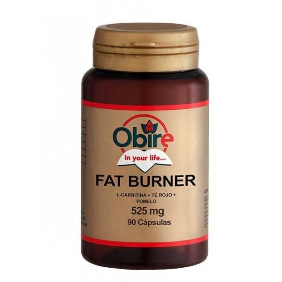 Fat Burner -L-Carnitina + Té Rojo + Pomelo - 525mg - 90 Cápsulas - Obire