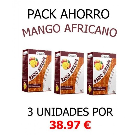 Pack Ahorro Mango Africano - 60 Cápsulas - Drasanvi