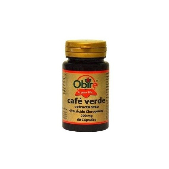 Cafe Verde 200mg - Estracto Seco - 60 Capsulas - Obire
