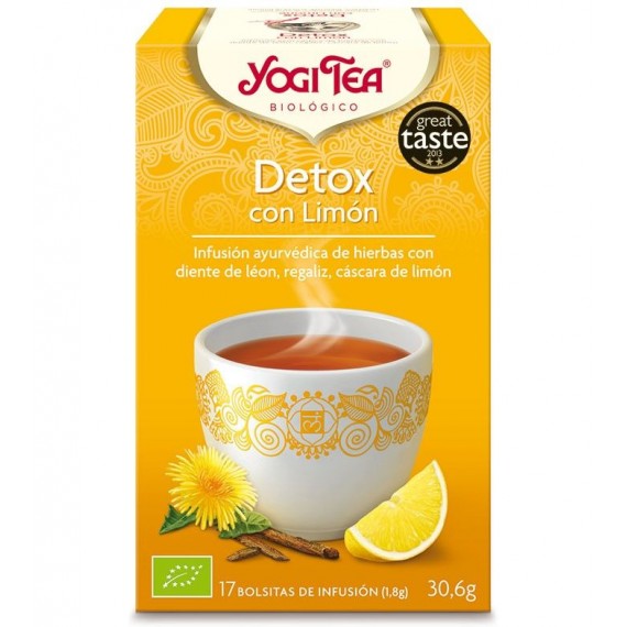 Yogitea - Té - Detox con Limón- 17 Bolsitas