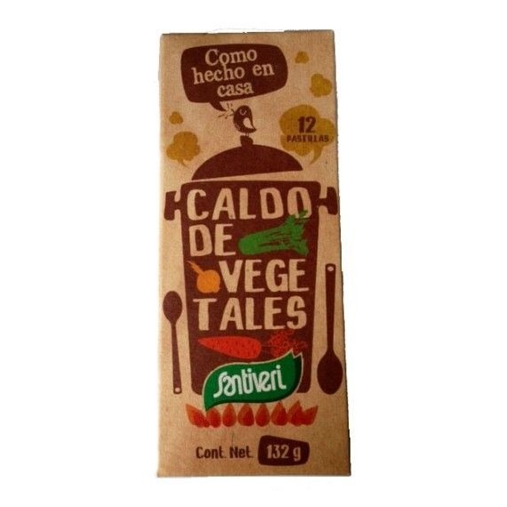 Caldo Vegetal en Pastillas - 12 Pastillas - Santiveri