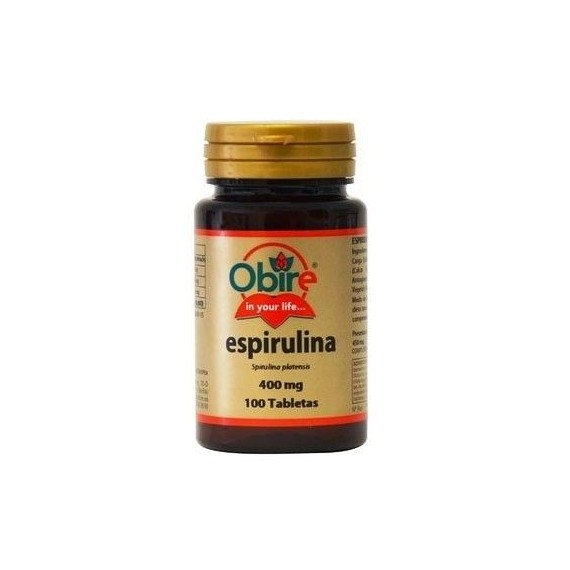 Espirulina 400mg - 100 Comprimidos - Obire