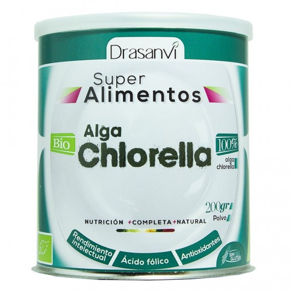 Alga Chlorella Bio - Superalimentos - 200g - Drasanvi
