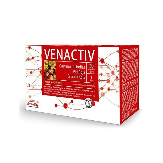 Venactiv - Piernas Cansadas - DietMed - 20 Ampollas
