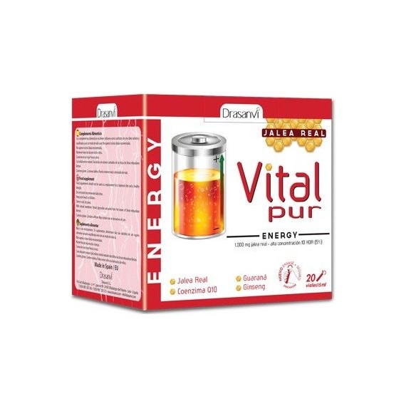 Jalea Real Vital Pur Energy - 20 viales - Drasanvi