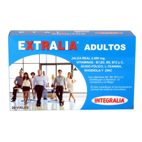 Extralia Adultos - Jalea Real - Integralia - 20 ampollas