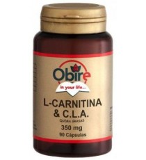 L-Carnitina + CLA 350mg - 90 Cápsulas - Obire