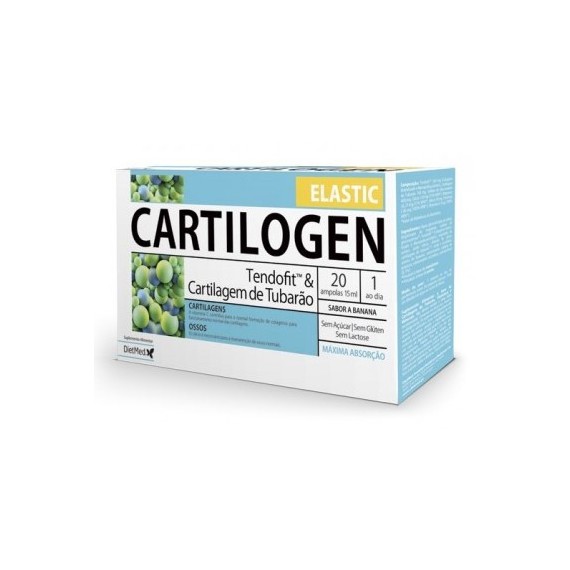 Cartilogen Elastic - DietMed - 20 ampollas