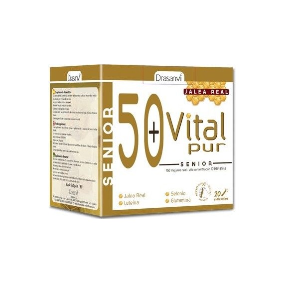 Jalea Real Vital Pur Senior+50 - 20 viales - Drasanvi