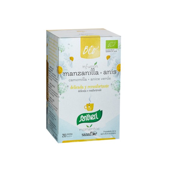 Sanaflor Manzanilla con Anís Verde - 20 Bolsitas - Santiveri
