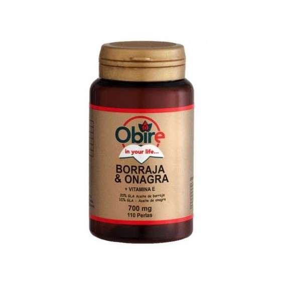 Borraja + Onagra + Vitamina E 700mg - 110 Perlas - Obire