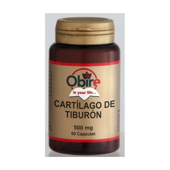 Cartílago de Tiburón 500mg - 60 Cápsulas - Obire