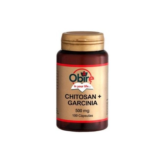 Chitosan + Garcinia 500mg - 100 Cápsulas - Obire