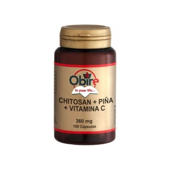 Chitosan + Piña + Vitamina C 360mg - 100 Cápsulas - Obire