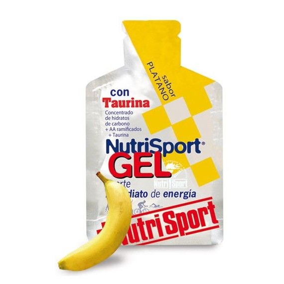 Gel con Taurina - NutriSport - 40 g - 24unid - Platano