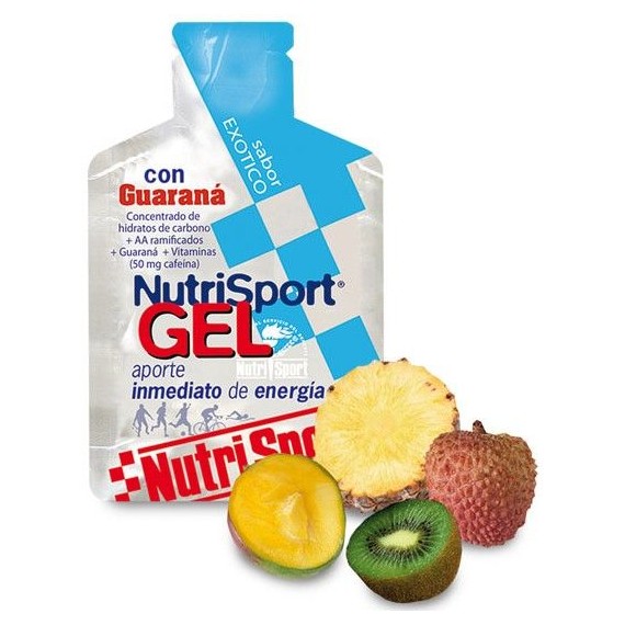 Gel con Guaraná - NutriSport - 40 g - 24unid - Exótico