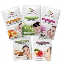 Set Completo Cuidado Facial Armonia - 3 Mascarillas, Exfoliante y Peeling