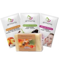 Jabón Natural de Manos y Set de Cuidado Facial de Armonia